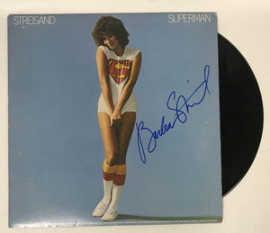 Barbra Streisand Signed Autographed "Superman" Record Album - Lifetime COA