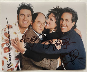 Seinfeld Cast Signed Autographed Glossy 8x10 Photo - Lifetime COA
