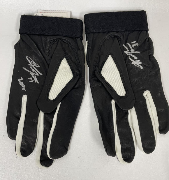 Austin Jackson Signed Autographed Pair of Game Used Rawlings Batting Gloves - Lifetime COA