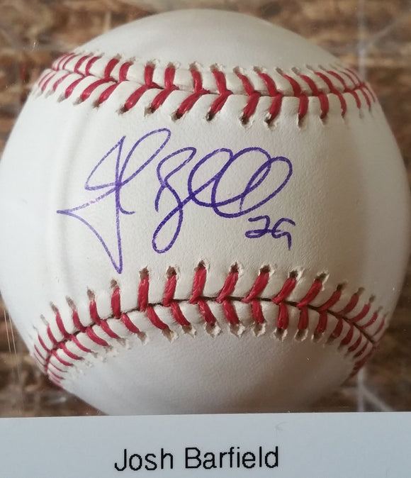 Josh Barfield Signed Autographed Official Major League (OML) Baseball - Lifetime COA