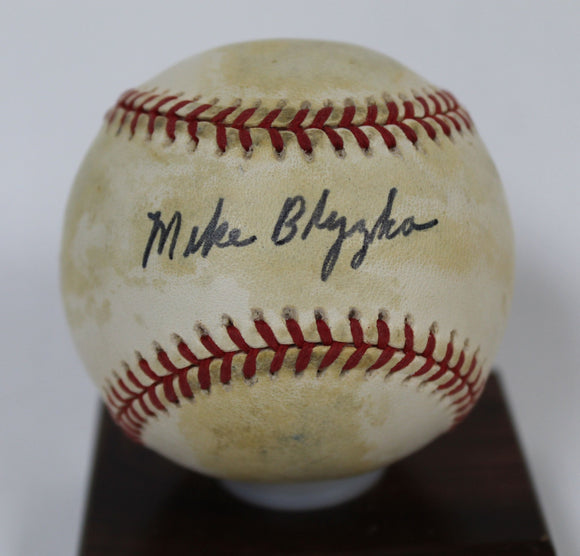Mike Blyzka (d. 2004) Signed Autographed Official Major League (OAL) Baseball - Lifetime COA