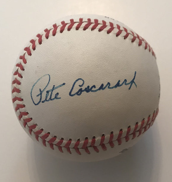 Pete Coscarart (d. 2002) Signed Autographed Official National League (ONL) Baseball Brooklyn Dodgers - Lifetime COA