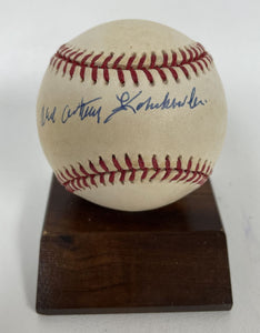 Alex Konikowski (d. 1997) Signed Autographed Official National League (ONL) Baseball - Lifetime COA