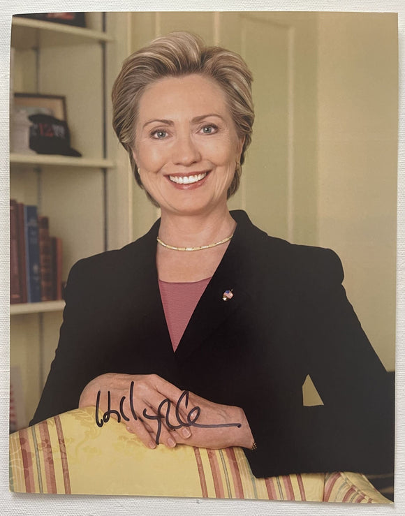 Hillary Clinton Signed Autographed Glossy 8x10 Photo - Lifetime COA