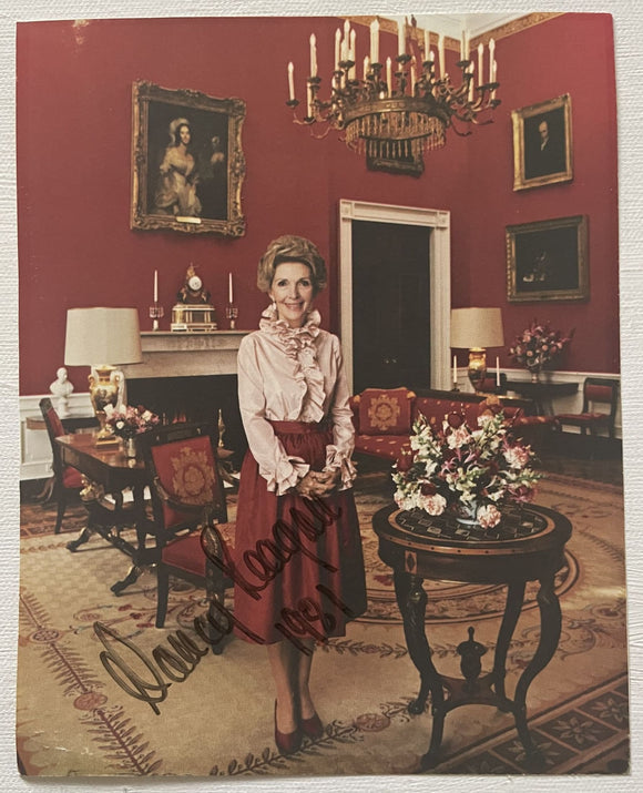 Nancy Reagan (d. 2016) Signed Autographed Color 6x8 Photo - Lifetime COA