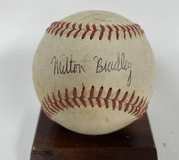 Milton Bradley Signed Autographed Official Game Used NY-Penn League Baseball - Lifetime COA