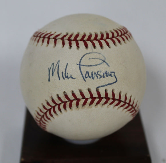 Mike Lansing Signed Autographed Official National League (ONL) Baseball - Lifetime COA