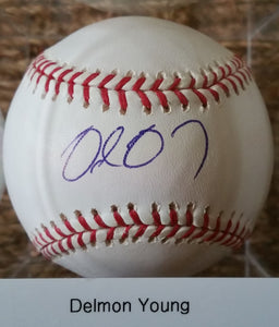 Delmon Young Signed Autographed Official Major League (OML) Baseball - Lifetime COA