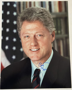 Bill Clinton Signed Autographed Glossy 11x14 Photo - Lifetime COA