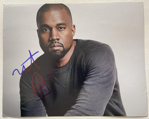 Kanye West Signed Autographed Glossy 8x10 Photo - Lifetime COA