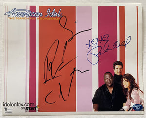Randy Jackson, Simon Cowell & Paula Abdul Signed Autographed "American Idol" Glossy 8x10 Photo - Lifetime COA