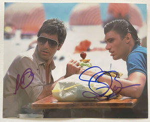 Al Pacino & Steven Bauer Signed Autographed "Scarface" Glossy 8x10 Photo - Lifetime COA