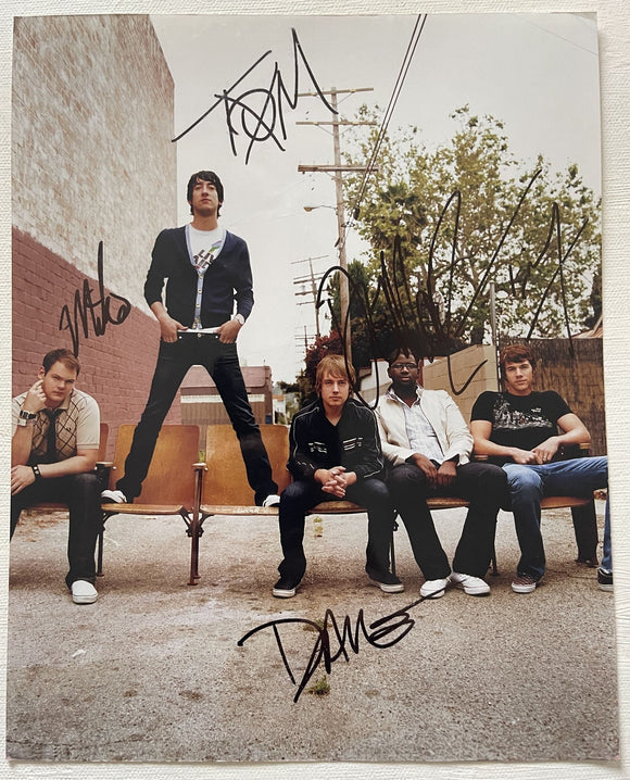 The Plain White T's Band Signed Autographed Glossy 8x10 Photo - Lifetime COA
