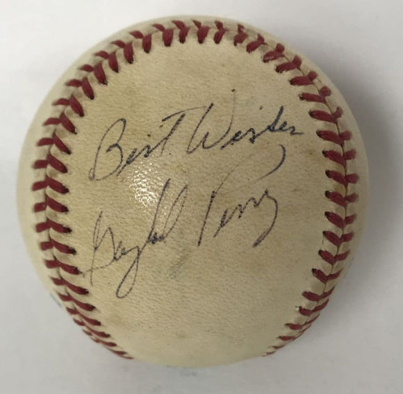 Gaylord Perry & Jim Perry Signed Autographed Official American League (OAL) Baseball - Mueller Authenticated