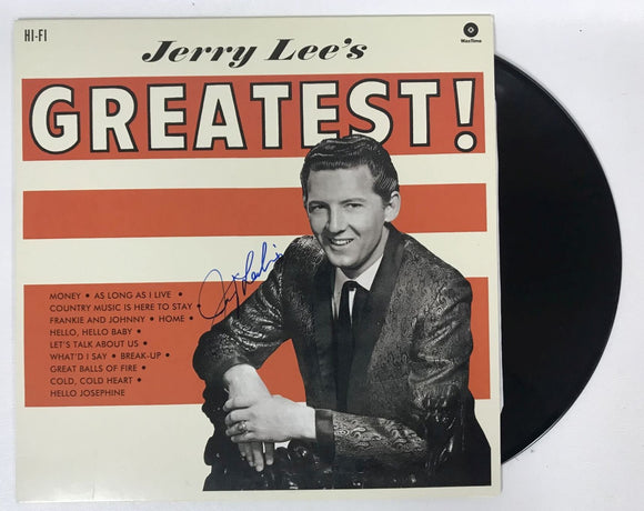 Jerry Lee Lewis (d. 2022) Signed Autographed 