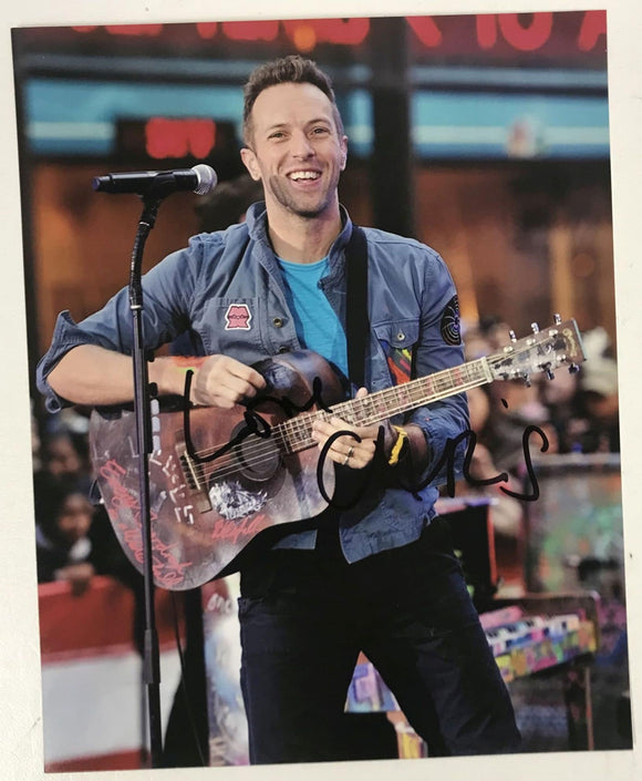 Chris Martin Signed Autographed 