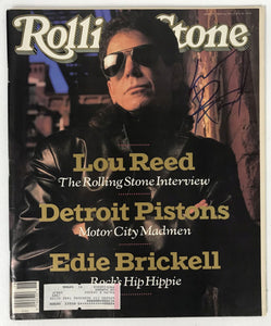 Lou Reed (d. 2013) Signed Autographed Complete "Rolling Stone" Magazine - Mueller Authenticated
