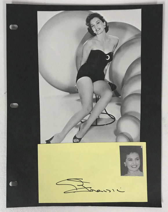 Cyd Charisse (d. 2008) Signed Autographed Vintage Signature 8.5x11 Display - Lifetime COA