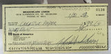 Meadowlark Lemon (d. 2015) Signed Autographed Vintage Signature 8.5x11 Display Personal Check - Lifetime COA