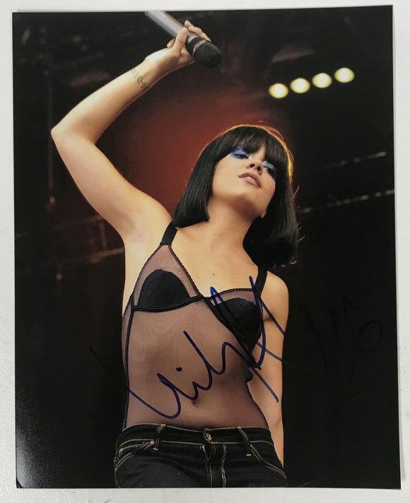 Lily Allen Signed Autographed Glossy 8x10 Photo - Lifetime COA