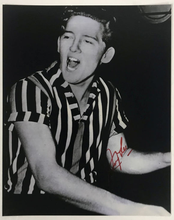 Jerry Lee Lewis (d. 2022) Signed Autographed Glossy 8x10 Photo - Mueller Authenticated