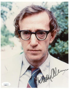 Woody Allen Signed Autographed Glossy 8x10 Photo - JSA Authenticated