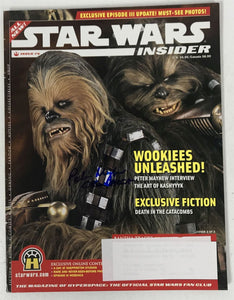 Peter Mayhew (d. 2019) Signed Autographed Complete "Star Wars Insider" Magazine - Lifetime COA