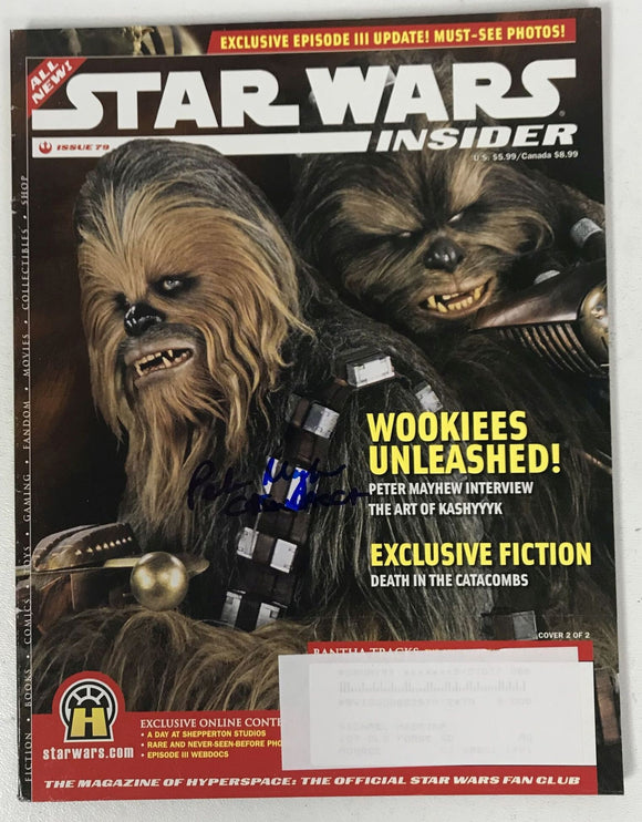 Peter Mayhew (d. 2019) Signed Autographed Complete 