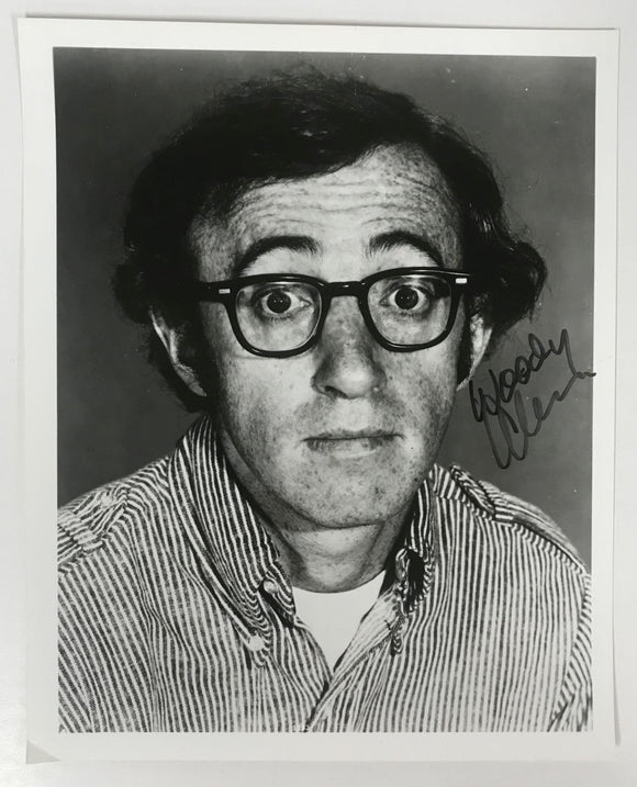 Woody Allen Signed Autographed Glossy 8x10 Photo - Mueller Authenticated