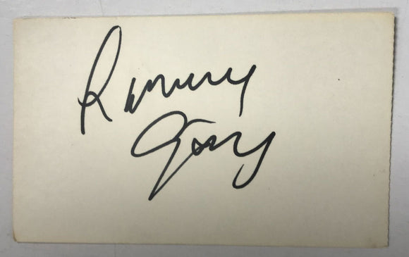 Romain Gary (d. 1980) Signed Autographed Vintage 3x5 Index Card - Lifetime COA