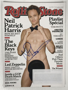 Neil Patrick Harris Signed Autographed Complete "Rolling Stone" Magazine - Lifetime COA