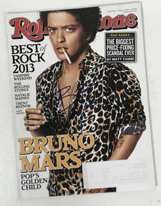 Bruno Mars Signed Autographed Complete "Rolling Stone" Magazine - Lifetime COA