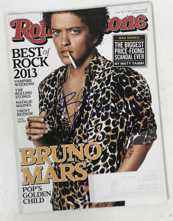 Bruno Mars Signed Autographed Complete 