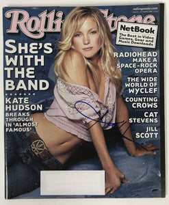 Kate Hudson Signed Autographed Complete "Rolling Stone" Magazine - Lifetime COA