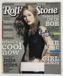 Julia Stiles Signed Autographed Complete "Rolling Stone" Magazine - Lifetime COA