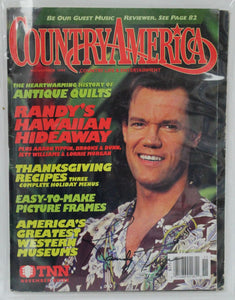 Randy Travis Signed Autographed Complete "Country America" Magazine - Lifetime COA