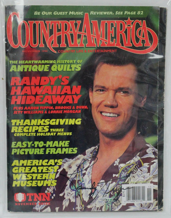 Randy Travis Signed Autographed Complete 