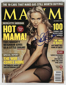 Nicollette Sheridan Signed Autographed Complete "Maxim" Magazine - Lifetime COA