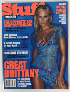 Brittany Daniel Signed Autographed Complete "Stuff" Magazine - Lifetime COA