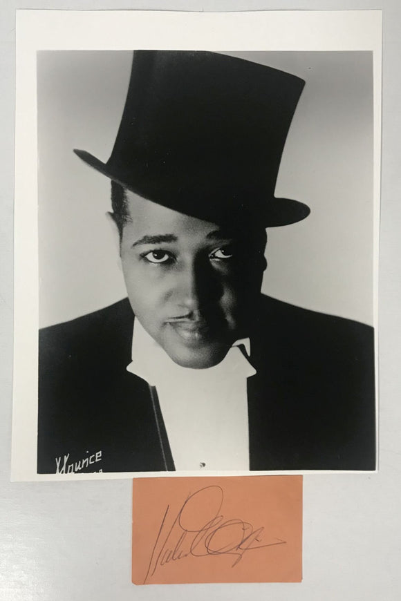 Duke Ellington (d. 1974) Signed Autographed Vintage Card With Glossy 8x10 Photo - Mueller Authenticated