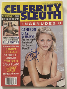 Cameron Diaz Signed Autographed Complete "Celebrity Sleuth" Magazine - Lifetime COA