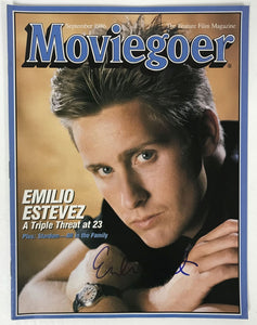 Emilio Estevez Signed Autographed Complete "Moviegoer" Magazine - Lifetime COA
