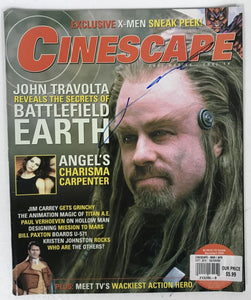 John Travolta Signed Autographed Complete "Cinescape" Magazine - Lifetime COA