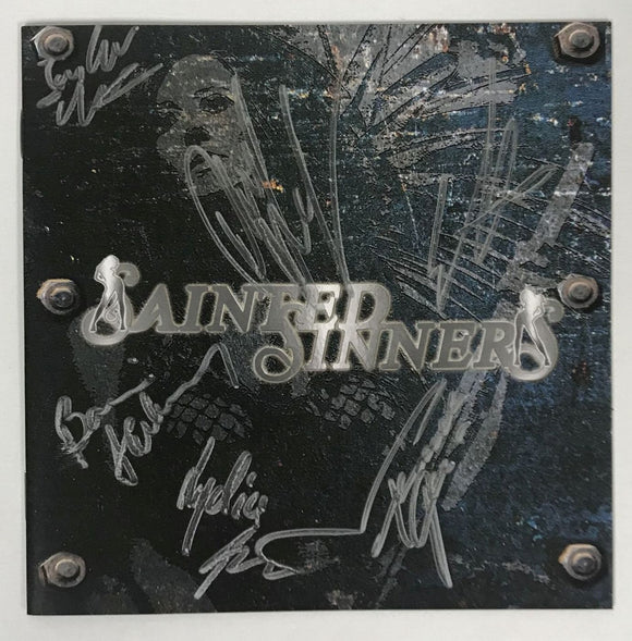 Sainted Sinners Band Signed Autographed 