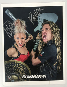 Ralf Dietel & Niki Skistima Signed "Krash Karma" Autographed 8x10 Photo - Lifetime COA