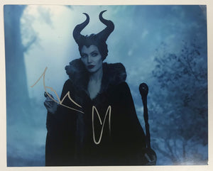 Angelina Jolie Signed Autographed "Maleficient" Glossy 8x10 Photo - Lifetime COA