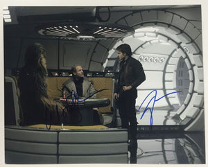 Alden Ehrenreich & Woody Harrelson Signed Autographed "Solo" Star Wars Glossy 8x10 Photo - Lifetime COA