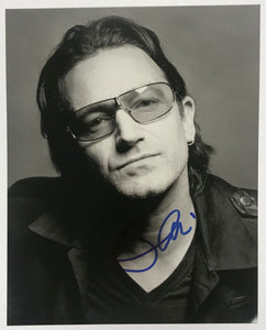 Bono Signed Autographed "U2" Glossy 8x10 Photo - Lifetime COA