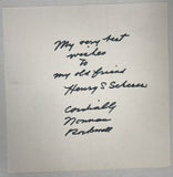 Norman Rockwell (d. 1978) Signed Autographed Vintage 6x6 Letter - Lifetime COA