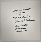 Norman Rockwell (d. 1978) Signed Autographed Vintage 6x6 Letter - Lifetime COA